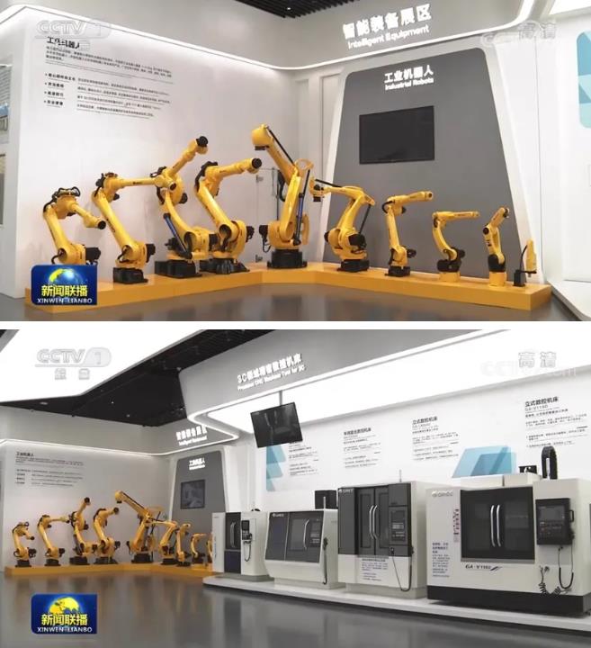 格力家用中央空调自动化生产设备展区图片