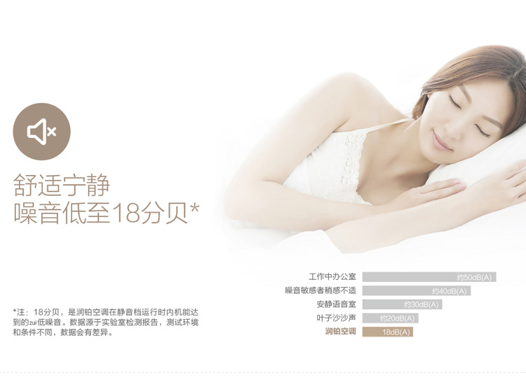舒适宁静，嗓音低至18分贝