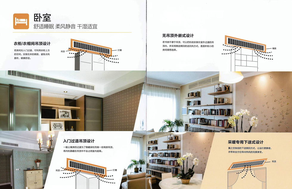 卧室书房,衣帽间过道家庭中央空调解决方案-格力家用中央空调全屋多效解决方案