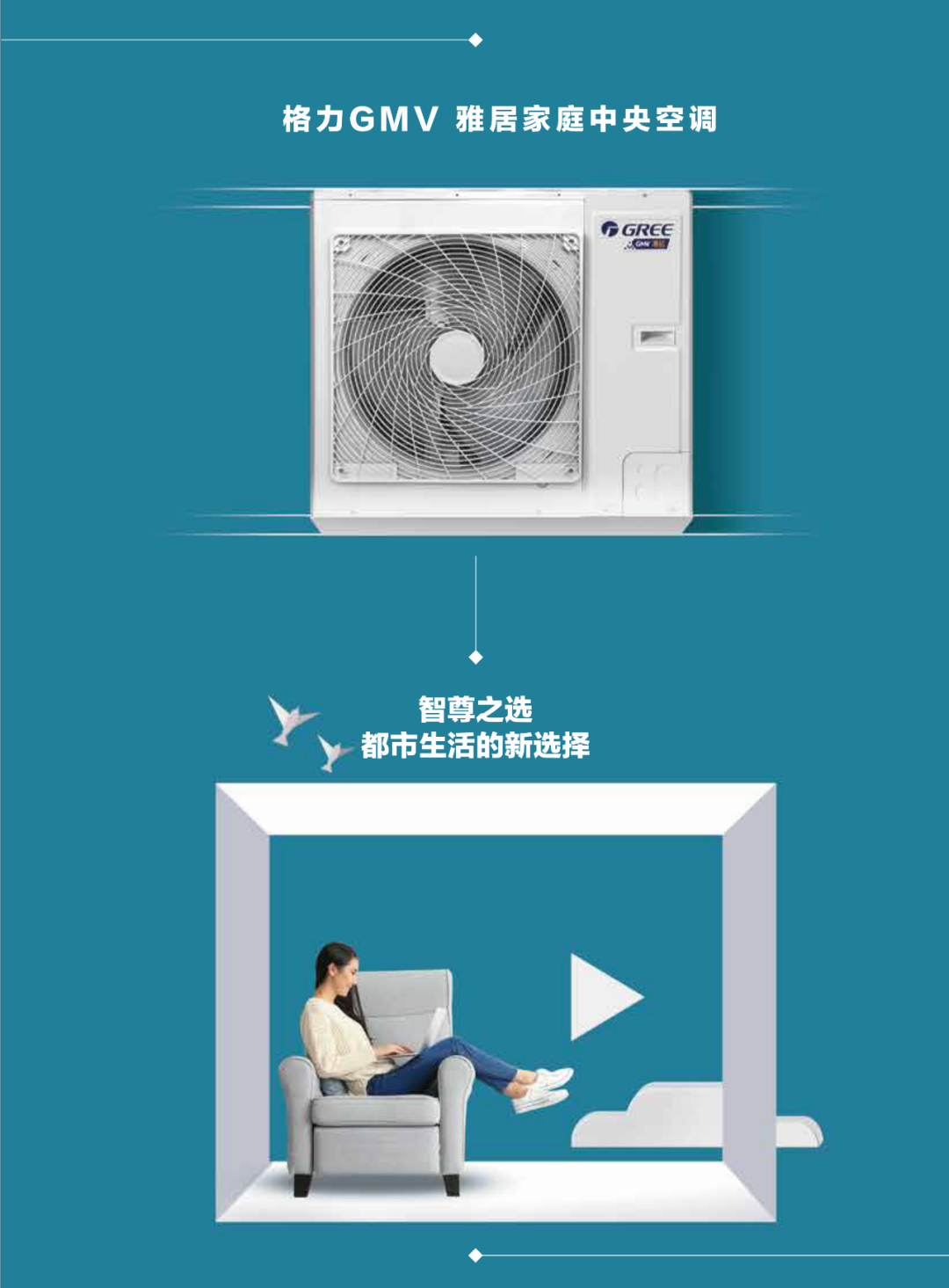 GMV雅居Fd格力家用中央空调，智尊之选，都市生活的新选择