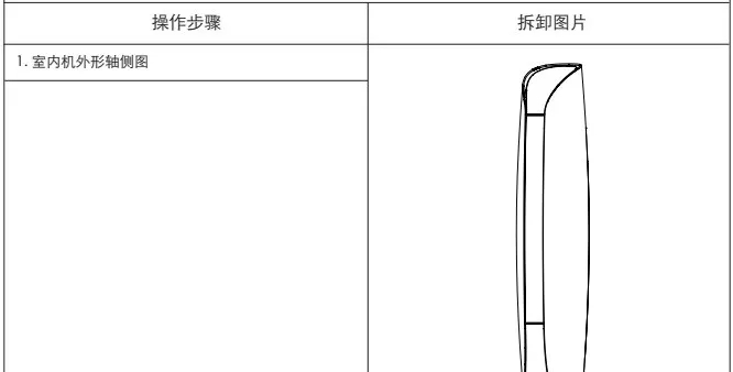 格力金贝柜式家用分体空调室内机拆装方法图解流程