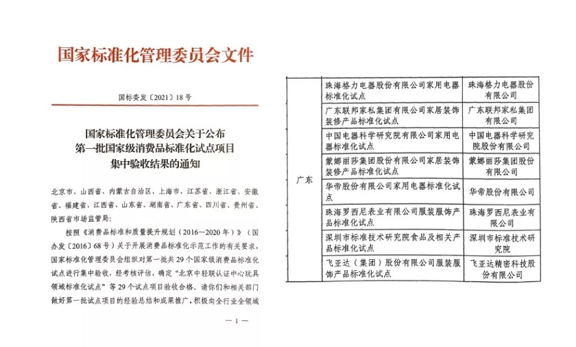 标准化建设新突破 格力消费品标准化试点项目顺利通过国家验收