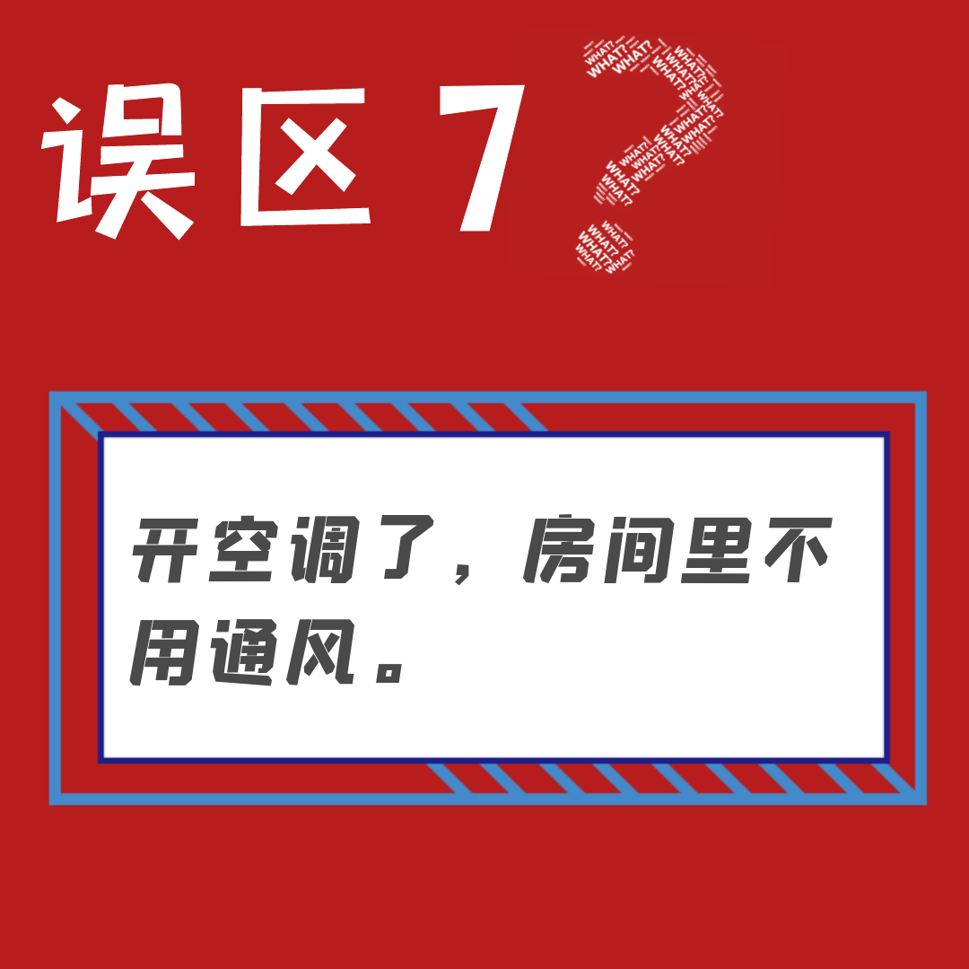 开空调了，房间里不用通风。